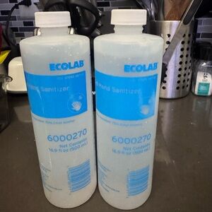 Ecolab Hand Sanitizer Bottles Bundle of 2